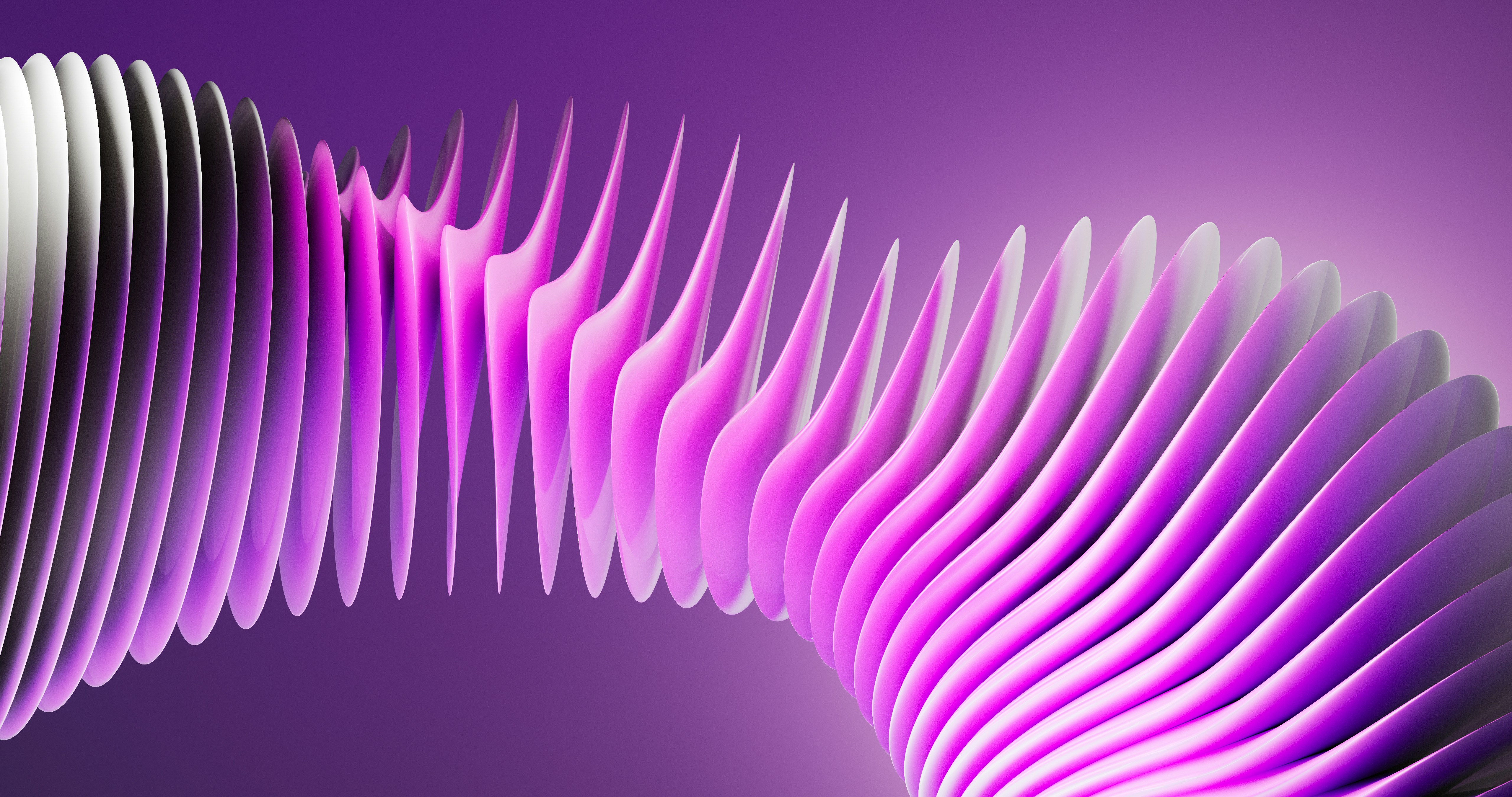 Abstract digital visualization of AI technology with purple elements